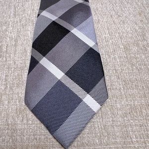 Ben Sherman Shinny Black/ Gray Stripe Tie
